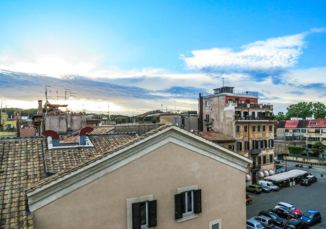 Mattia'S Penthouse - View Over Trastevere Roofs Róma Kültér fotó